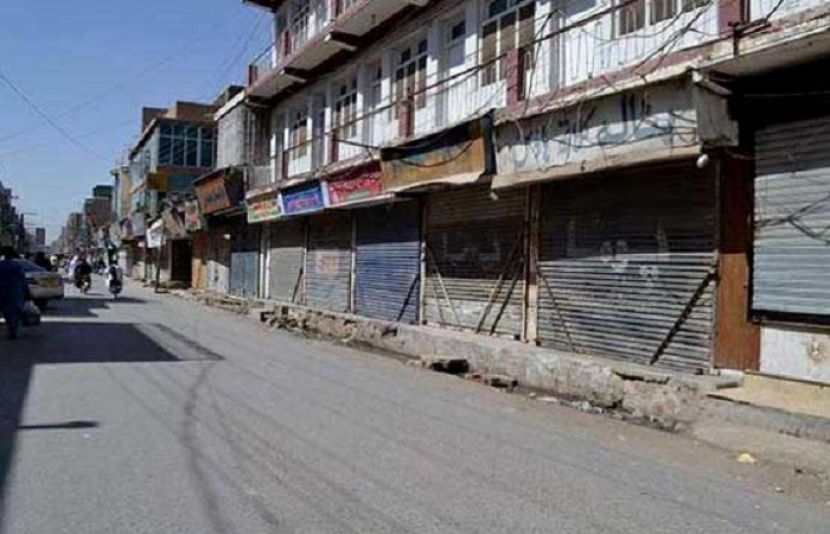 کوئٹہ میں دکانیں بند