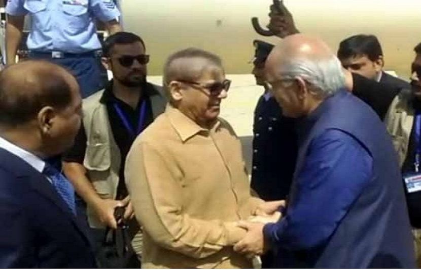 شہباز شریف کا دورہ کراچی، گورنر سندھ سے ملاقات