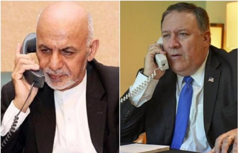 امریکی وزیرخارجہ اور افغان صدر اشرف غنی کے درمیان ٹیلی فونک رابطہ ہوا ہے