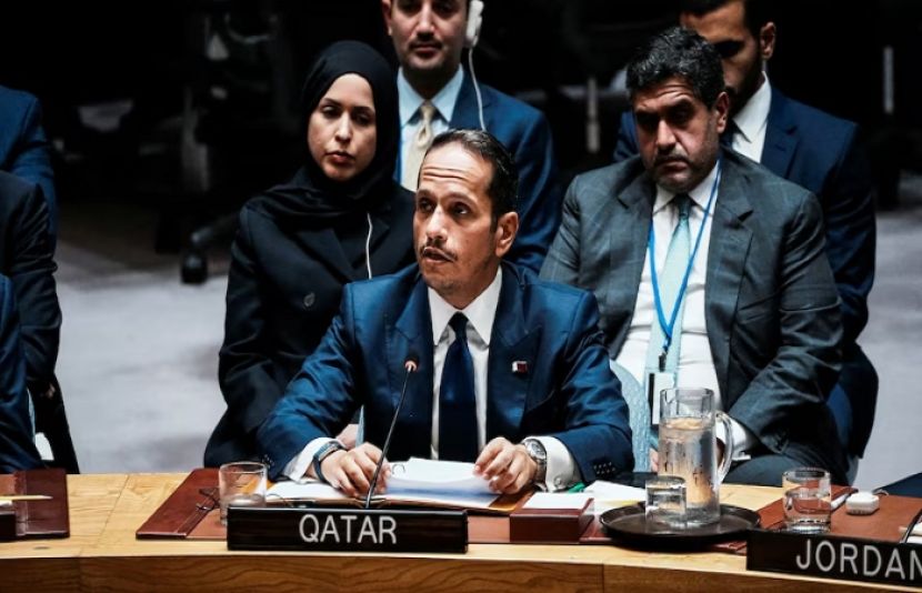 قطری وزیراعظم کا سلامتی کونسل میں خطاب