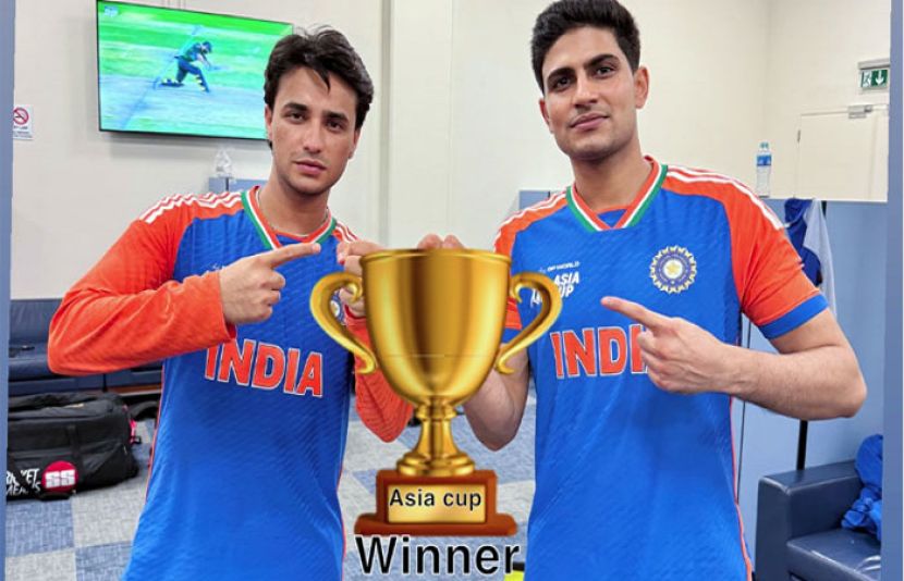 ایشیا کپ میں اصل ٹرافی سے محروم رہنے کے بعد بھارتی کھلاڑیوں نے سوشل میڈیا پر فرضی تصاویر کا سہارا لینا شروع کر دیا