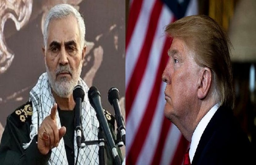 امریکی صدر ڈونلڈ ٹرمپ اور جنرل سلیمانی