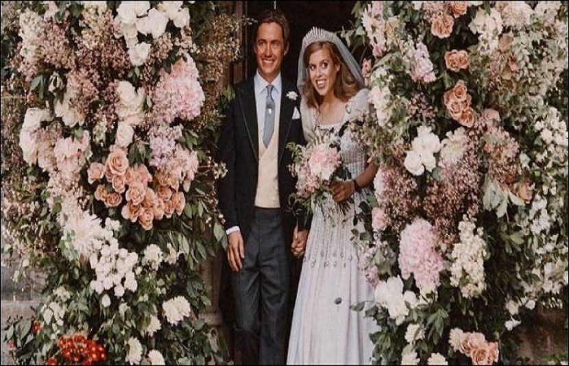 ملکہ برطانیہ کی پوتی شہزادی بیٹریس برطانوی بزنس مین ایڈورڈ ماپیلی موزی کے ساتھ سادگی سے رشتہ ازدواج میں منسلک ہوگئیں ہیں
