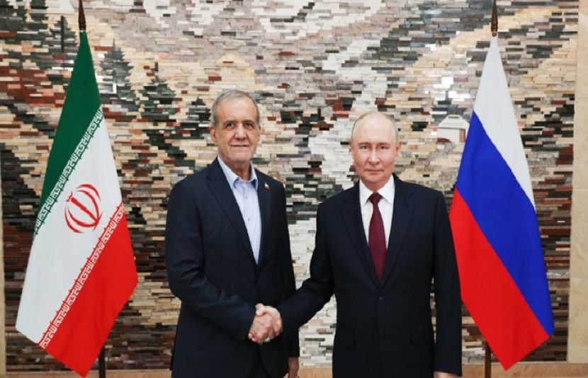 روس کے صدر ولادیمیر پیوٹن اور ایرانی صدر مسعود پزشکیان