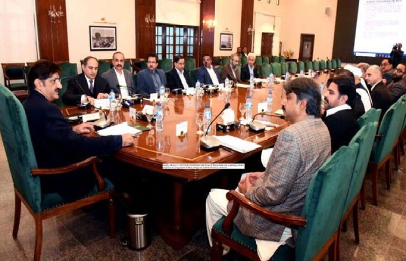 وزیراعلیٰ سندھ سید مراد علی شاہ کی زیر صدارت کابینہ اجلاس منعقد ہو رہا ہے