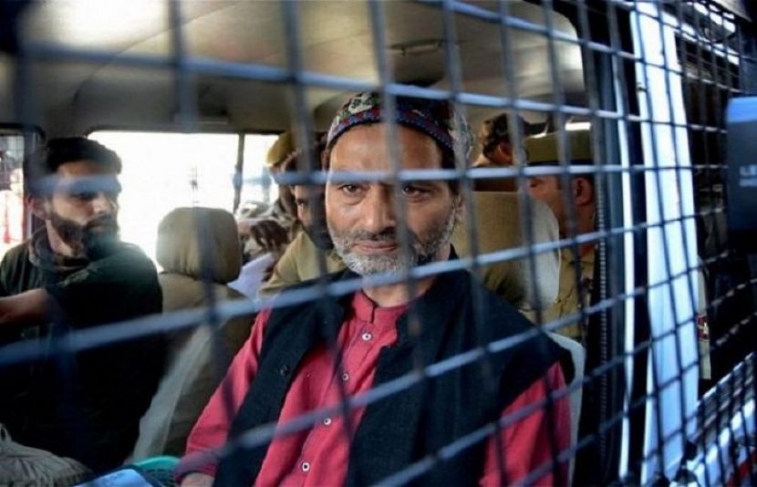جموں وکشمیر لبریشن فرنٹ کے چیئرمین یاسین ملک سری نگر میں گرفتار