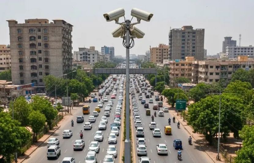 شہر میں بسوں کی غیر قانونی آمد پر ای چالان