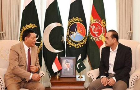 فیلڈ مارشل عاصم منیرسے انڈونیشیا کے وزیر دفاع کی ملاقات، خطے کی صورتحال پر تبادلہ خیال